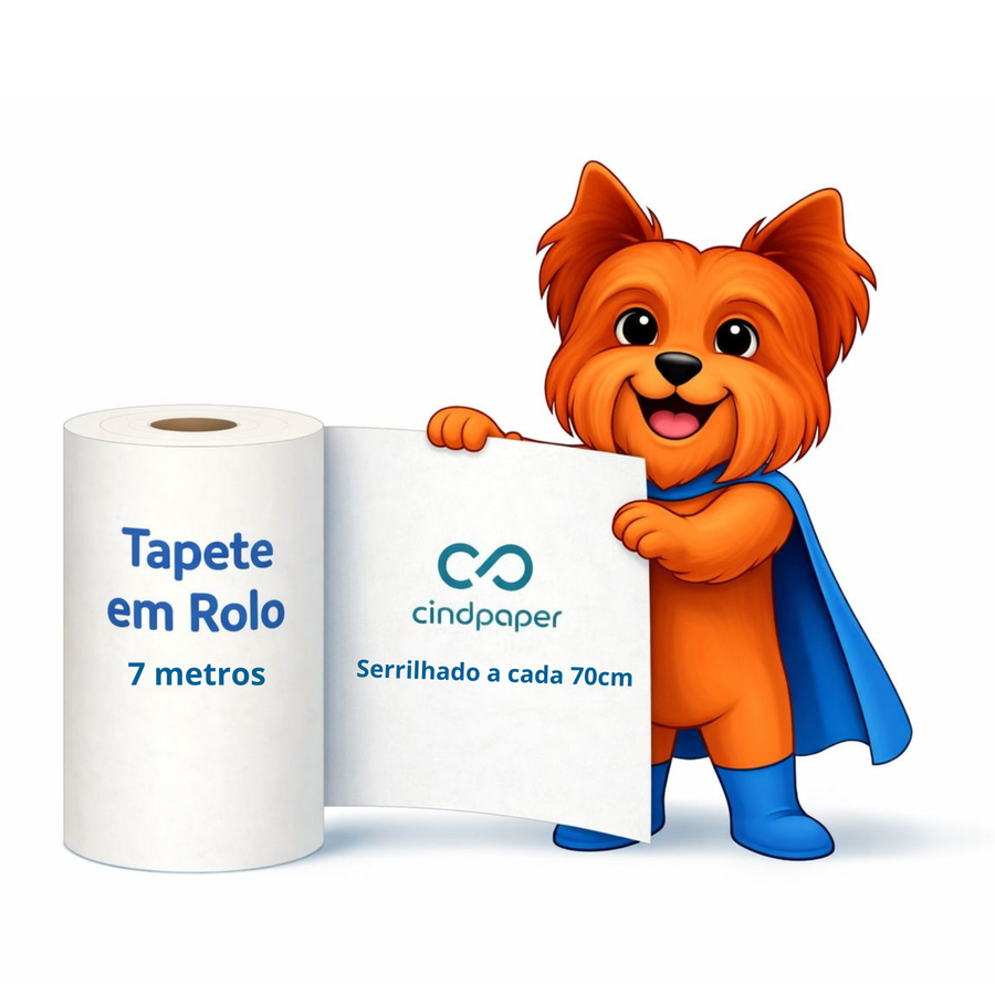 Tapete Higiênico em Rolo 48 cm × 7 m