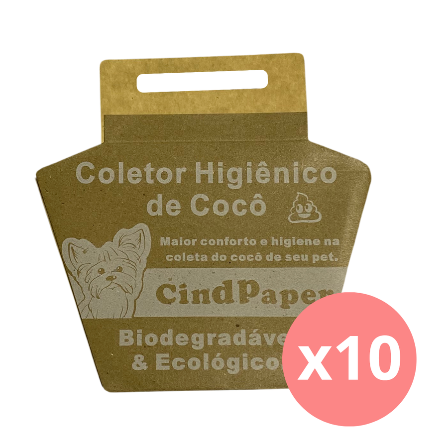 Coletor Higiênico de Fezes - 10 unidades