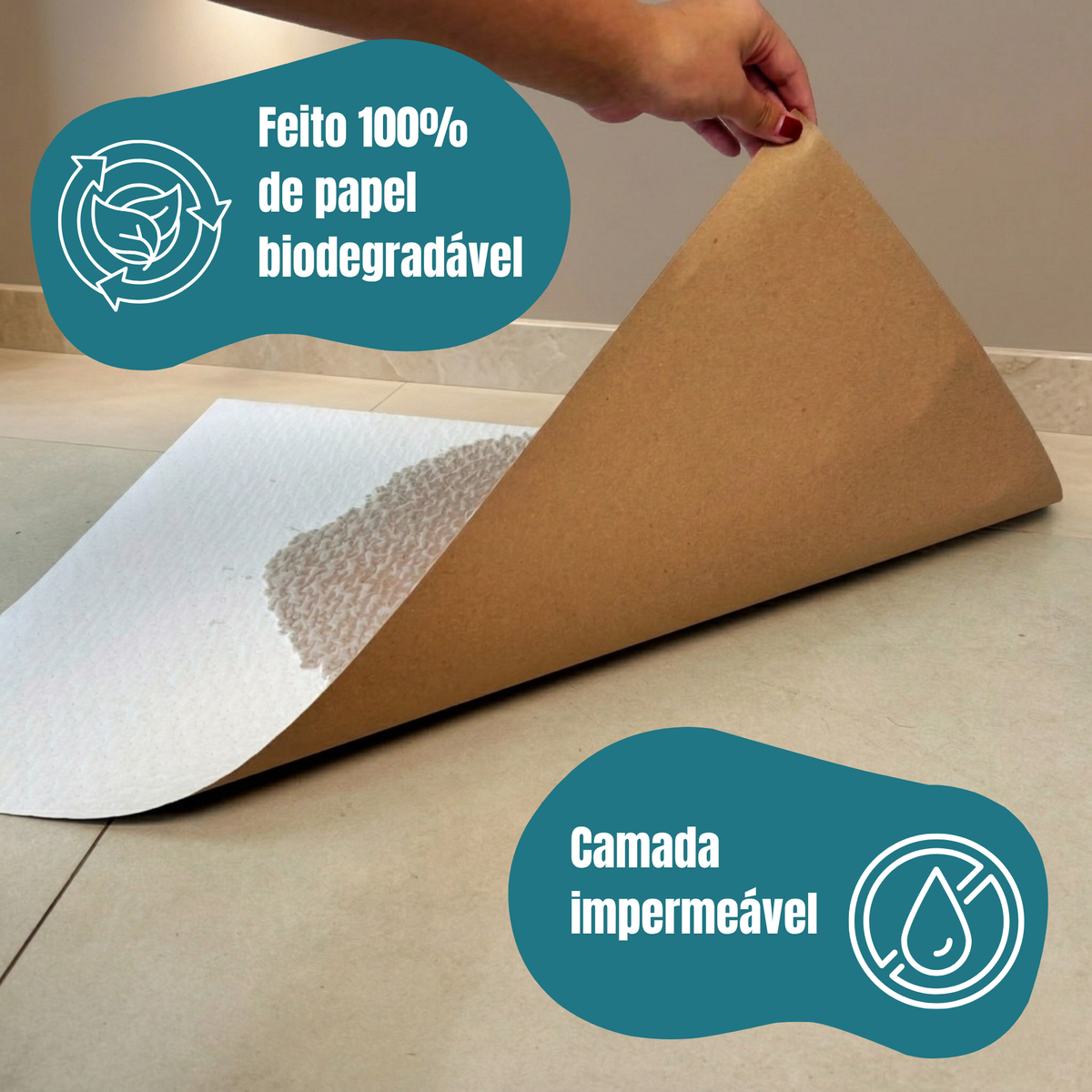 Rolo 48 cm × 14 m + Suporte de Parede