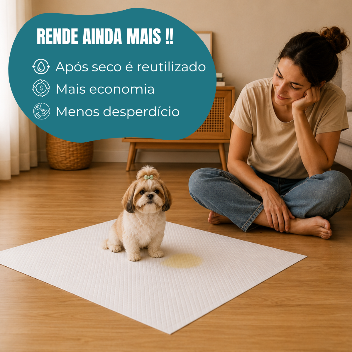 Rolo 48 cm × 14 m + Suporte de Parede
