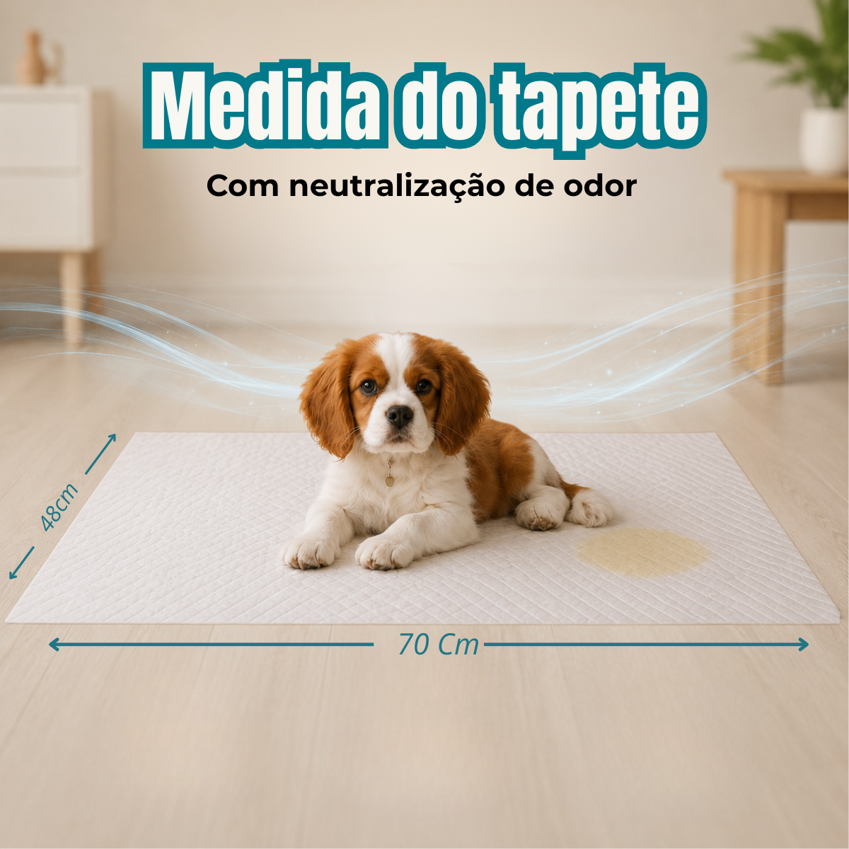 Tapete Higiênico de Papel 48×70 - Caixa com 20