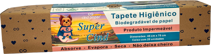 Caixa do tapete higiênico CindPaper 48×70, com 20 unidades